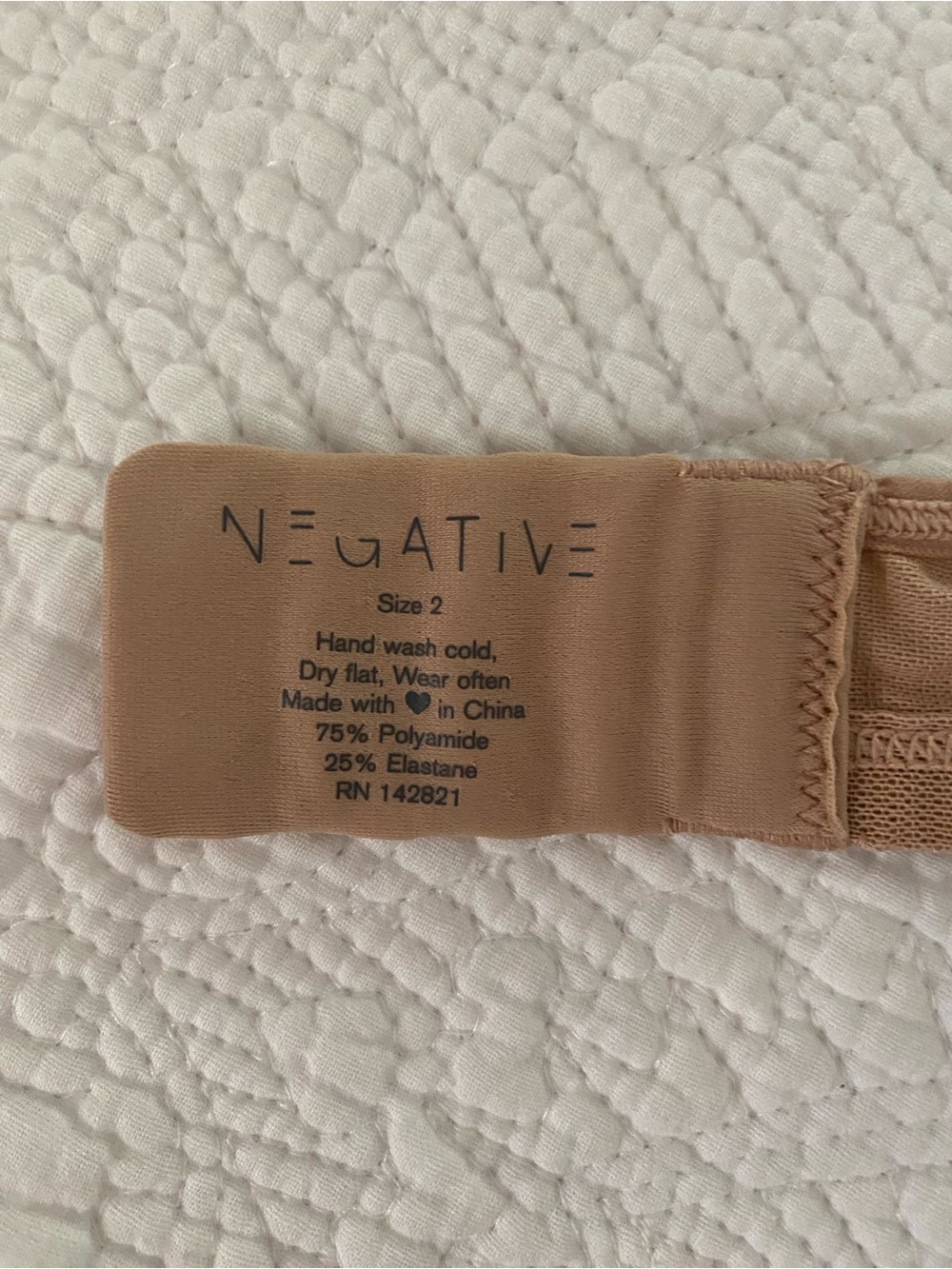 Negative Bra Sieve Cutout Buff Size 2 - Picture 3 of 11